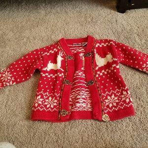 Another 2T reindeer sweater with sweet clasps